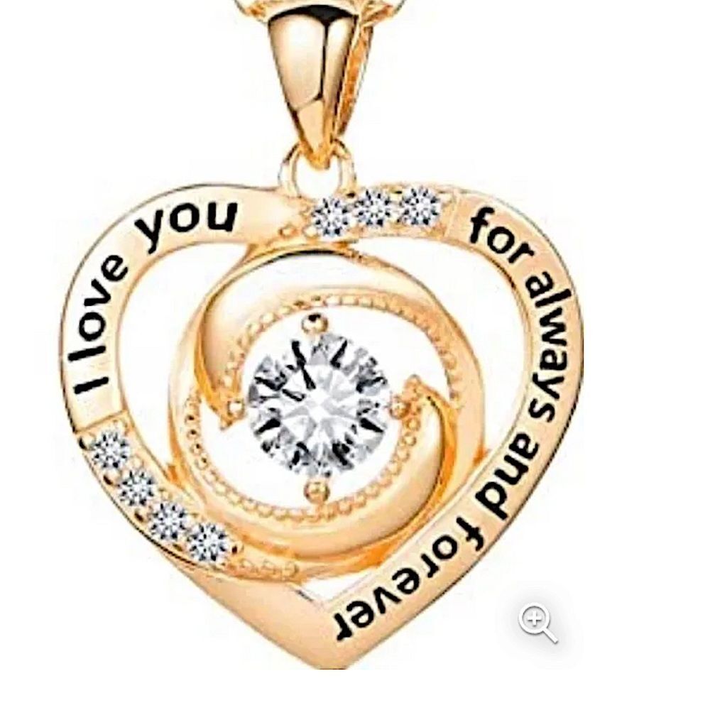 Beautiful gold I LOVE YOU heart charm NO CHAIN